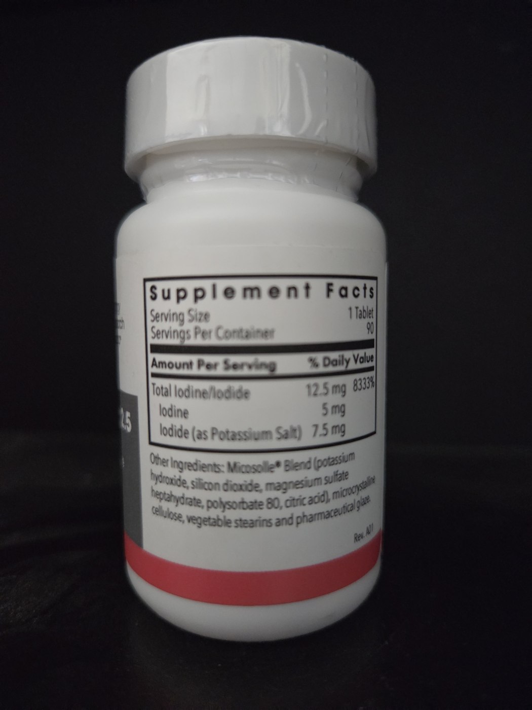 Iodoral IOD 12.5 Supplement Facts